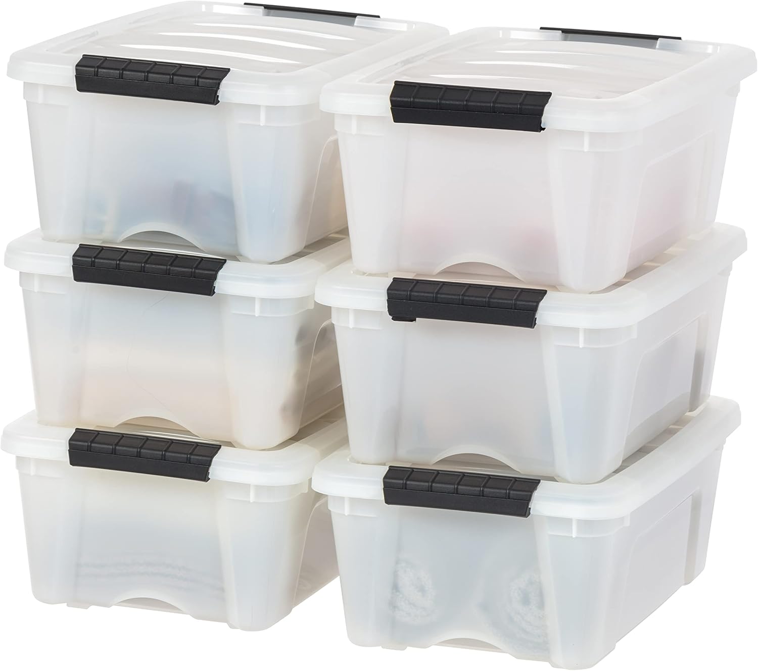 IRIS USA 13 QT Plastic Storage Box - Durable Organizing Solution