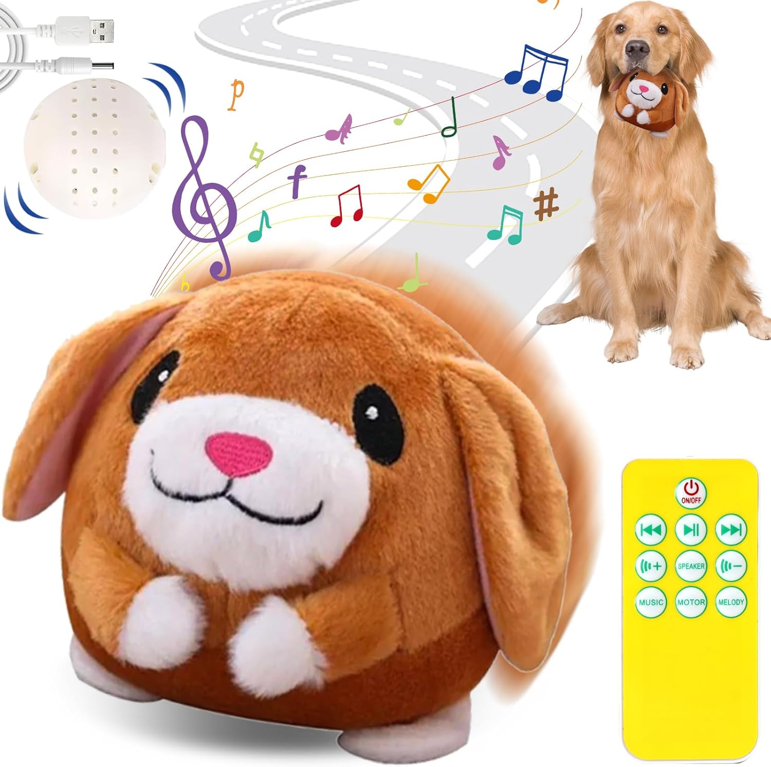 Remote Control Interactive Dog Toy for Large Dogs