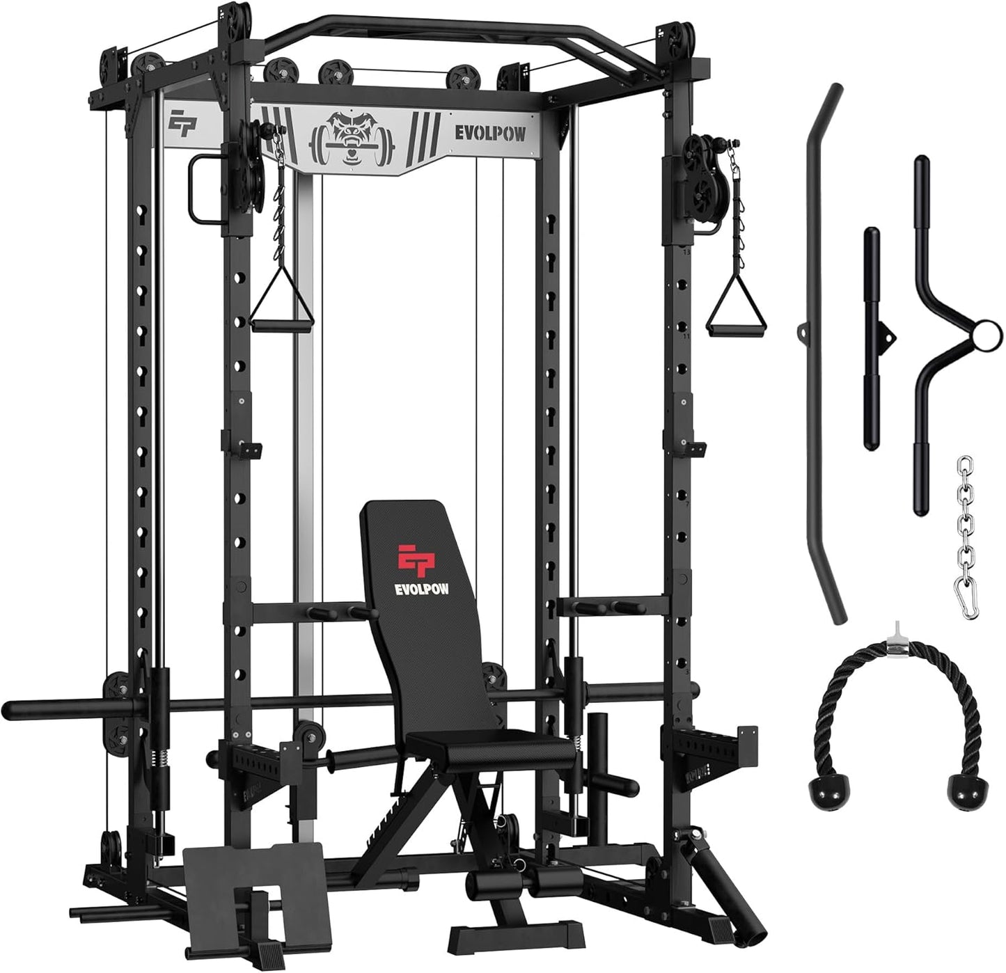 EVOLPOW M2D Smith Machine - Ultimate Home Gym Power