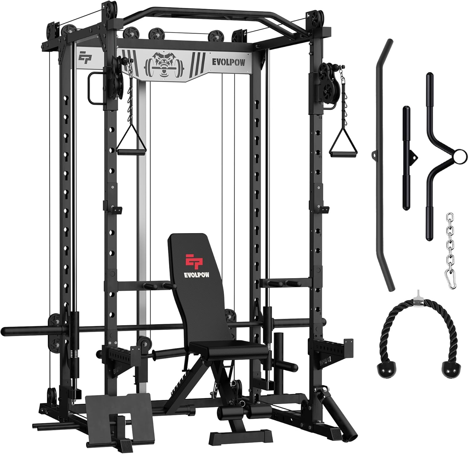 EVOLPOW M2D Smith Machine - Ultimate Home Gym Power