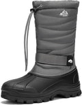 Kricely Men's Snow Boots Waterproof Non-Slip Outdoor Hiking Boots