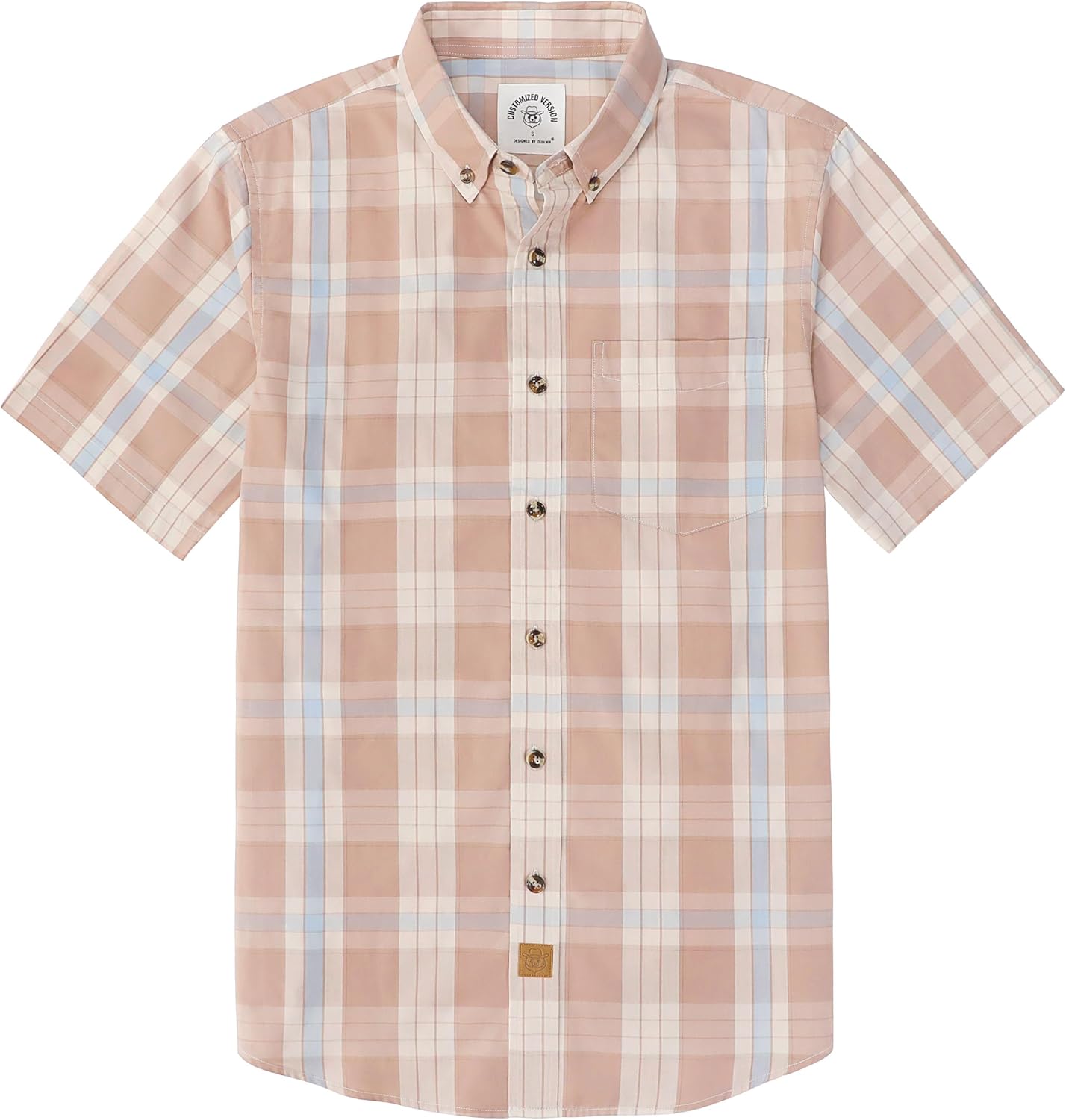 Dubinik Mens Short Sleeve Button Down Shirts for Summer Style