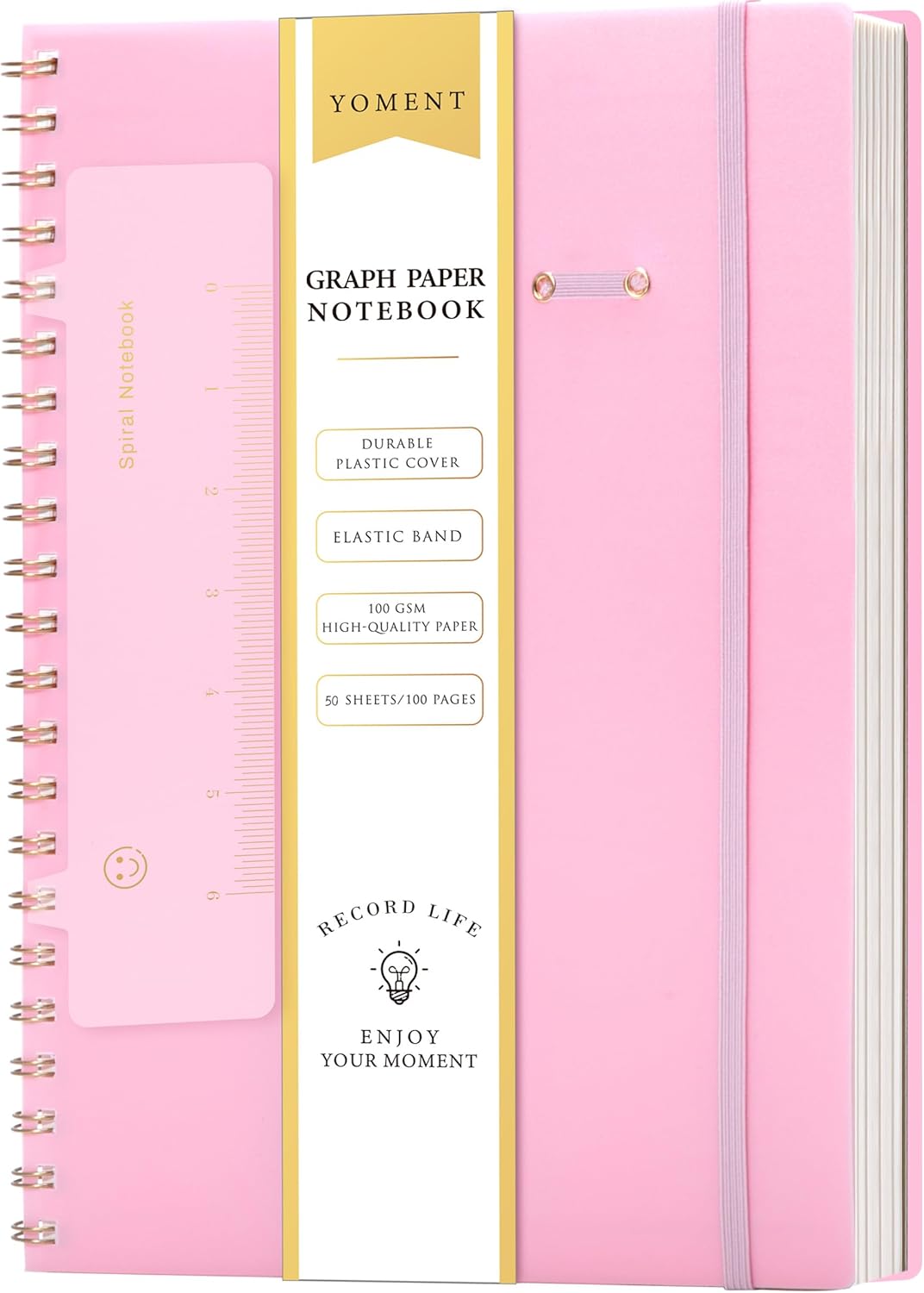 Yoment Large Grid Graph Paper Notebook for Engineering