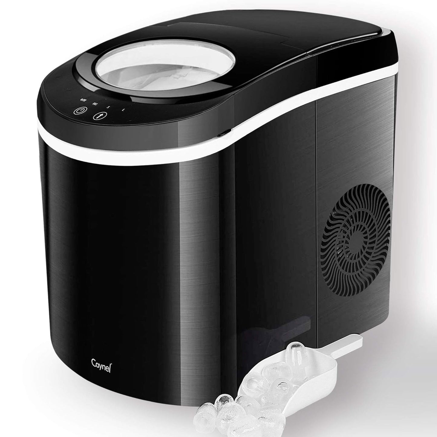 Caynel 26LBS/24Hrs Ice Maker - Fast Ice Cubes in 6 Mins!