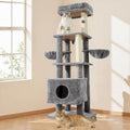65in Heavy Duty Cat Tree Tower for Large Cats - Stable Multi-Level