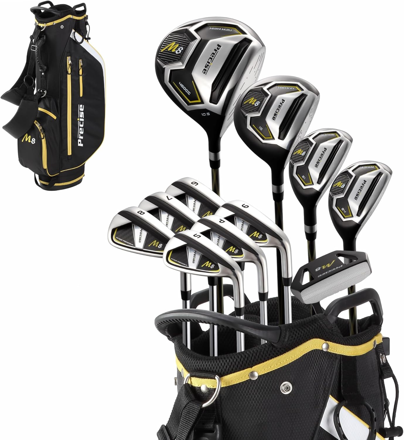 Precise M8 Mens 17-Piece Golf Set for Every Skill Level