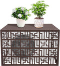 Air Conditioner Fence Coffee 43.3 x 21.6 x 31.5 in - Outdoor Privacy