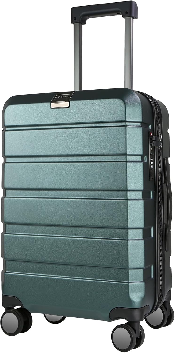 KROSER Hardside Expandable Carry On Luggage with USB Port