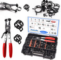 340Pcs Spring Band Hose Clamps Kit for Automotive and Marine Use