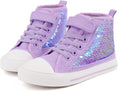 Kids High Top Casual Canvas Sneakers - Sparkle Sequins Comfort