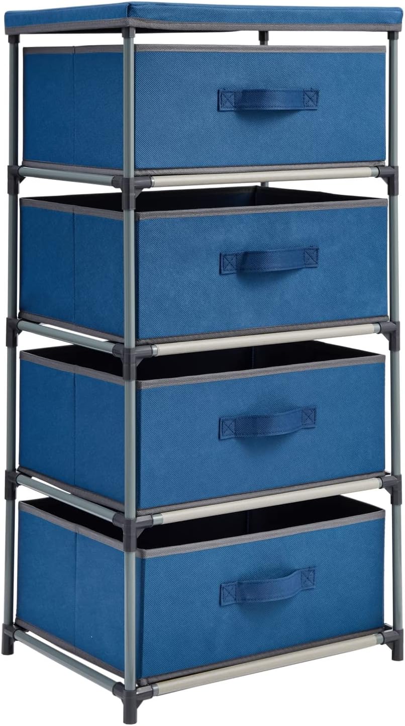 Juvale 4-Tier Tall Dresser - Stylish Storage for Kids Rooms