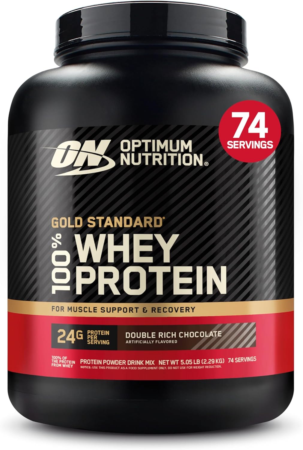 Optimum Nutrition Gold Standard Whey Protein Powder for Recovery