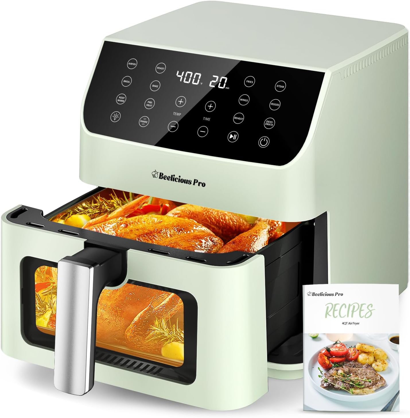 Beelicious Pro Air Fryer: Flavor-Lock Tech, Compact, Quiet
