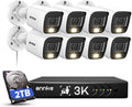 ANNKE 8CH 3K Security Camera System with Audio - Color Night Vision