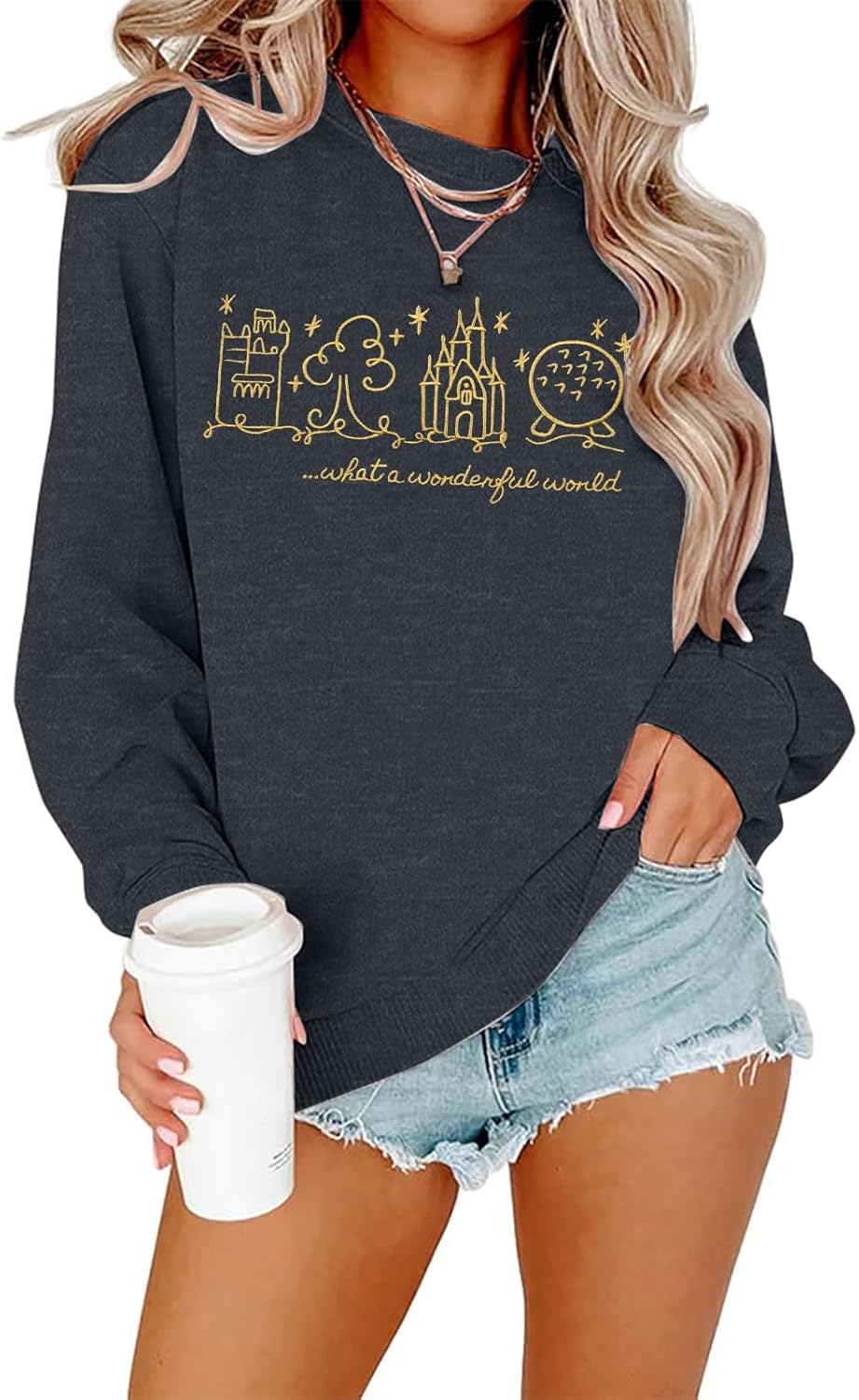 Magical Castle Embroidered Sweatshirt