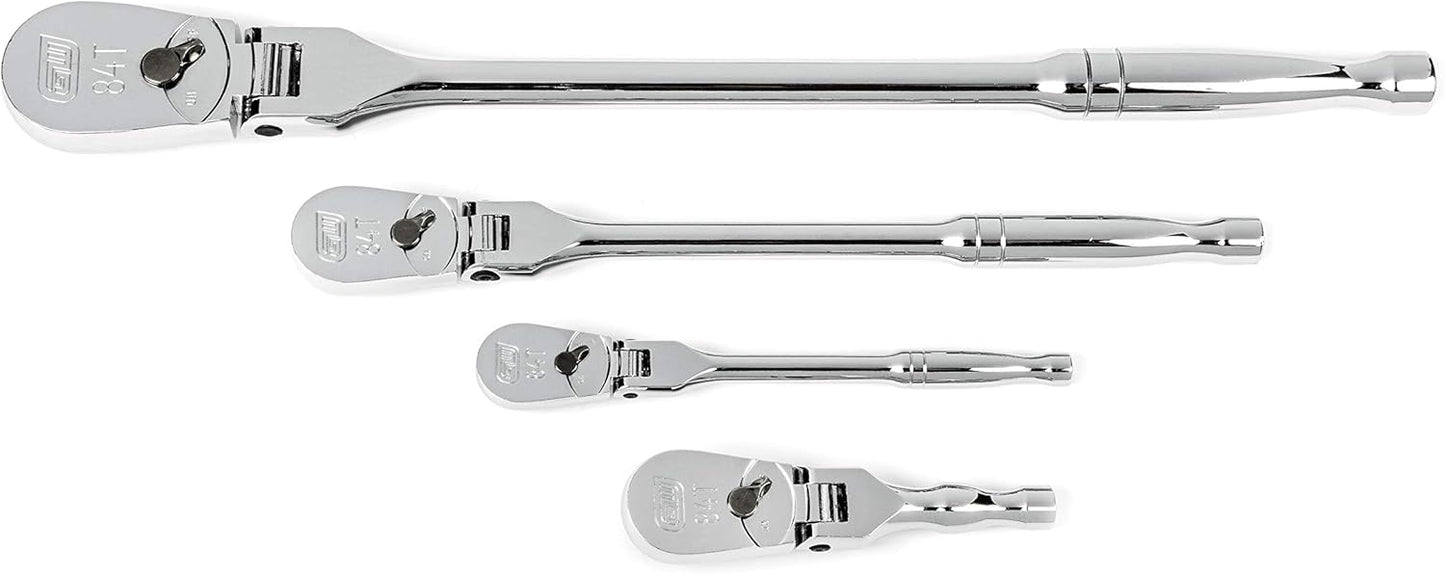 GEARWRENCH 4 Pc. Flex Handle Ratchet Set with 84T Design