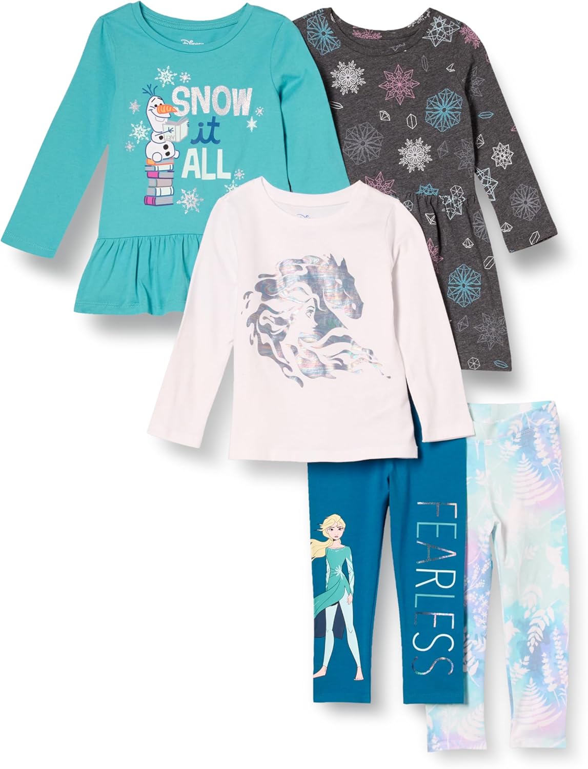 Mix-and-Match Outfit Sets for Girls and Toddlers - Disney, Marvel