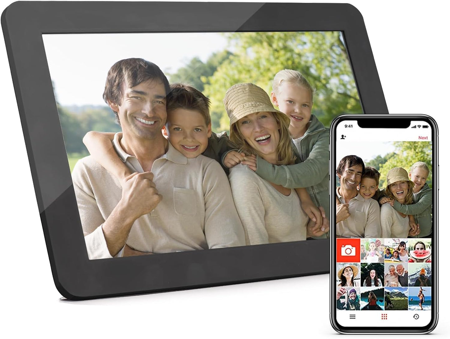Frameo Digital Picture Frame WiFi 10.1-Inch Touch Control