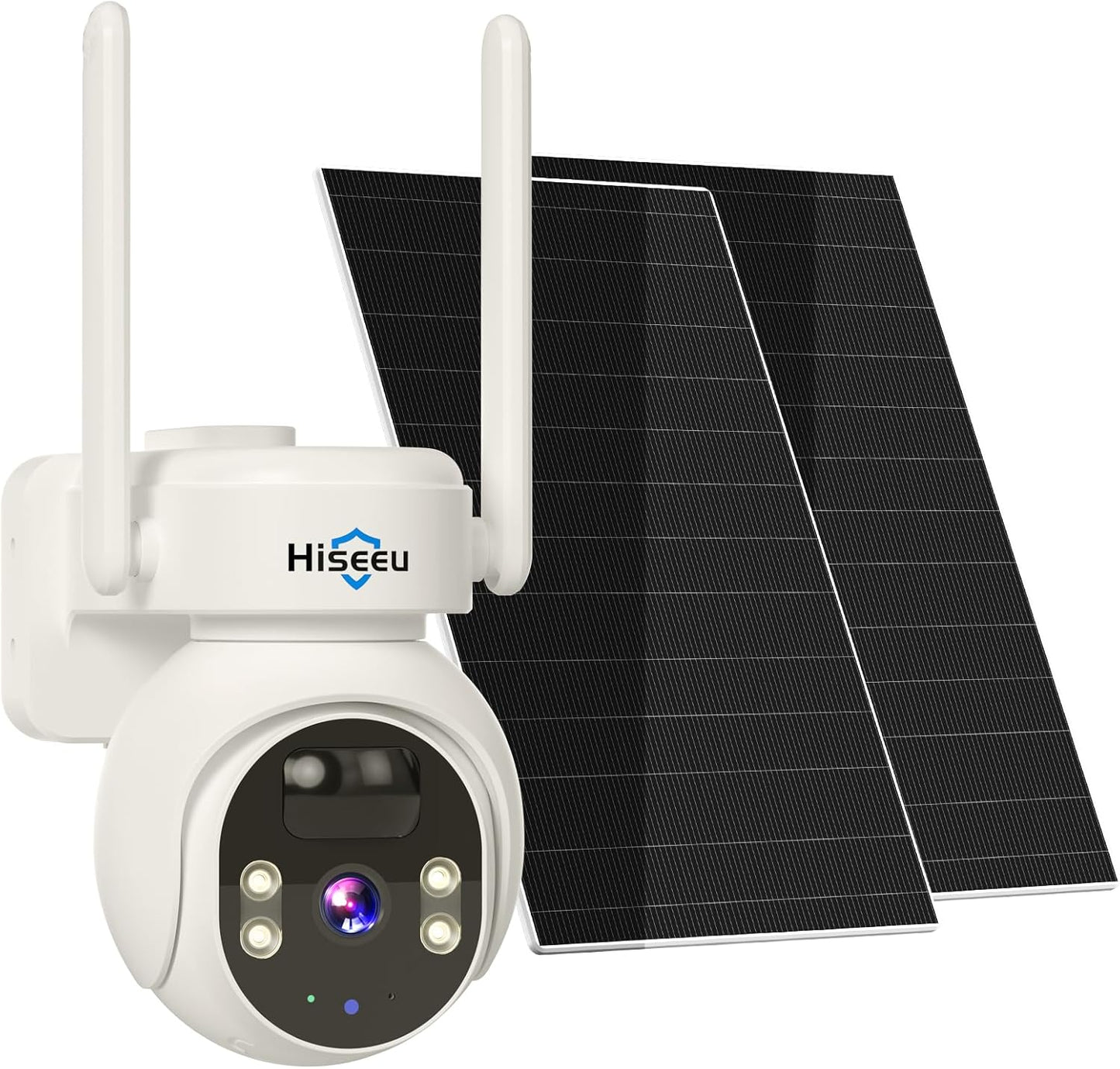 Hiseeu Solar Powered Security Camera with 360 PTZ View