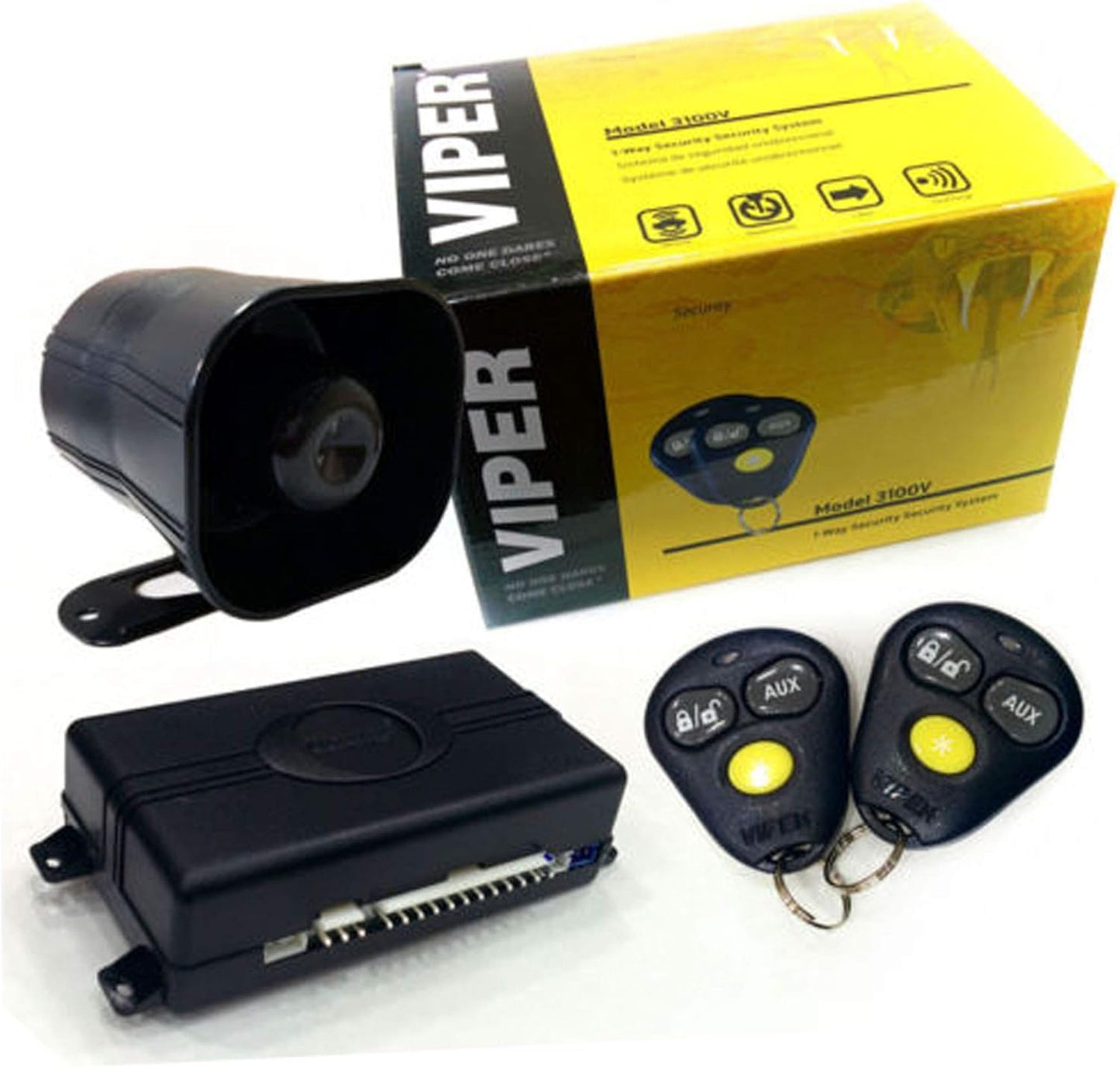 Viper 3100V 1-Way Security System with Keyless Entry Features