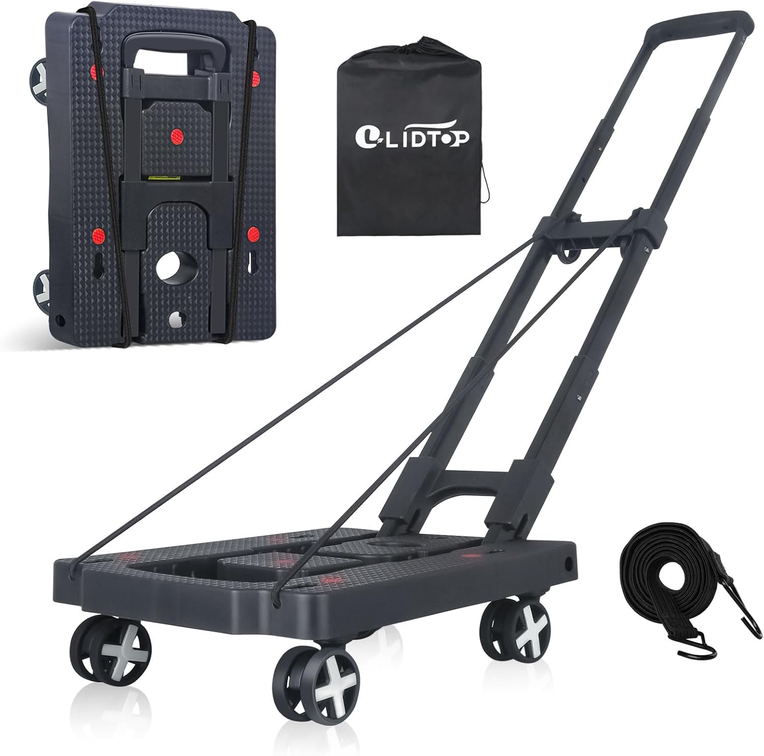 Folding Hand Truck Dolly for Easy Travel and Moving Tasks