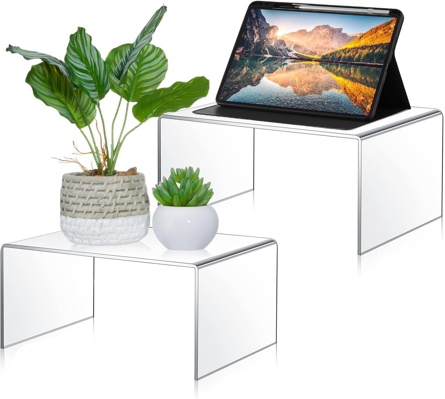 Large Acrylic Risers Display Stands for Collectibles and More