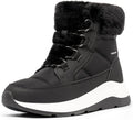 DREAM PAIRS Women's Winter Snow Boots - Warm Faux Fur Wedge