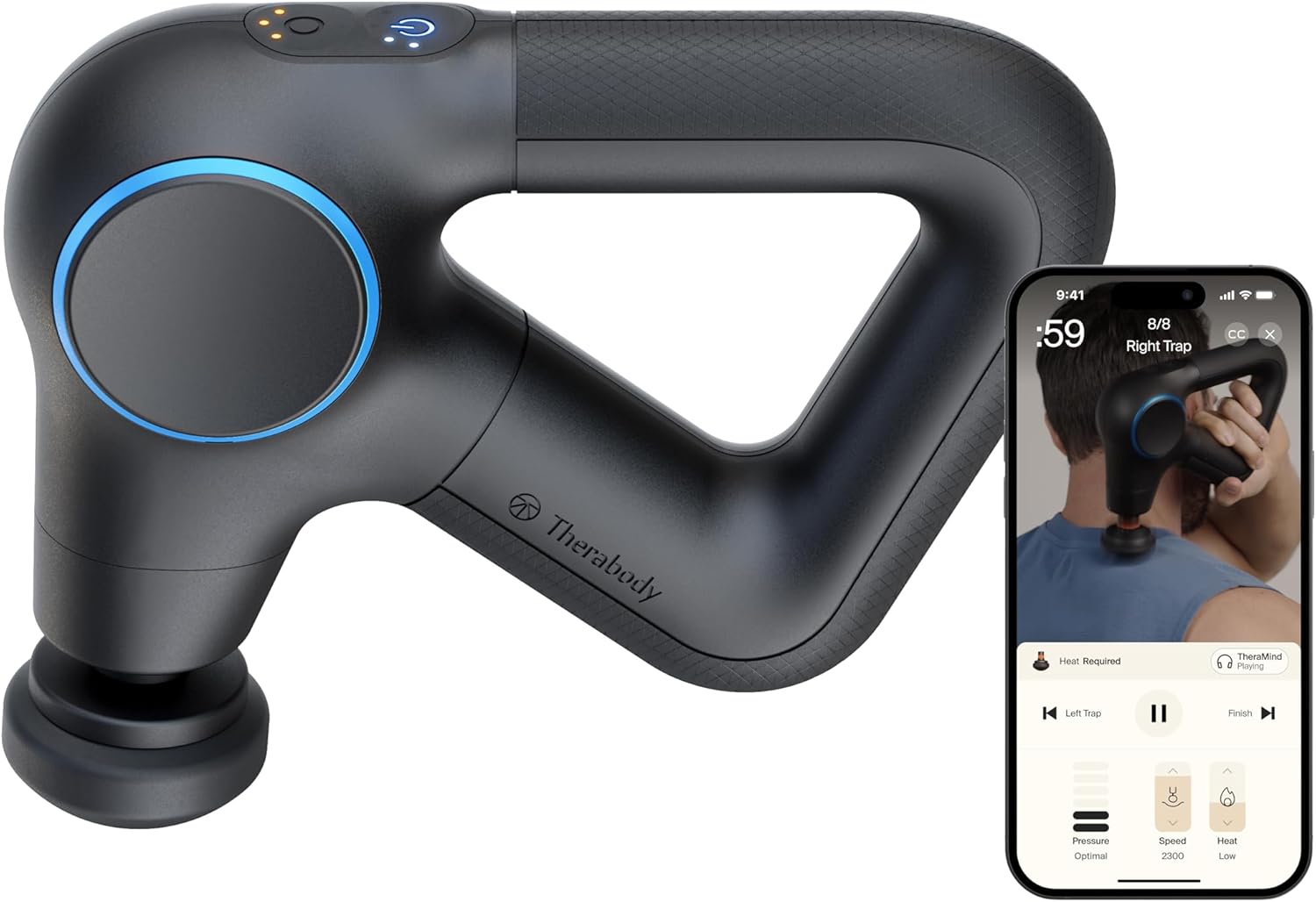 TheraGun Prime Plus Heated Massage Gun for Pain Relief