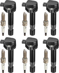 Ignition Coils UF603 and Iridium Spark Plug Set Compatible with Honda
