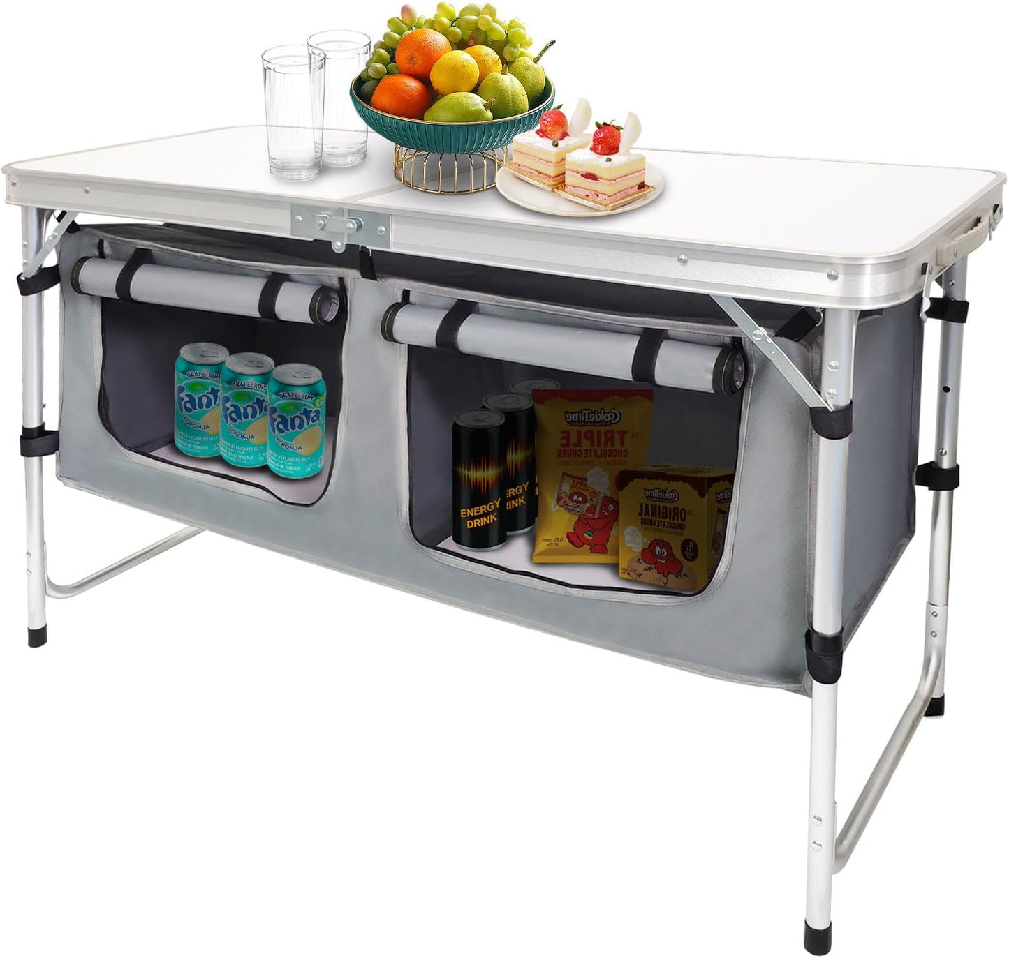 CampLand Outdoor Folding Table: Lightweight & Adjustable Design
