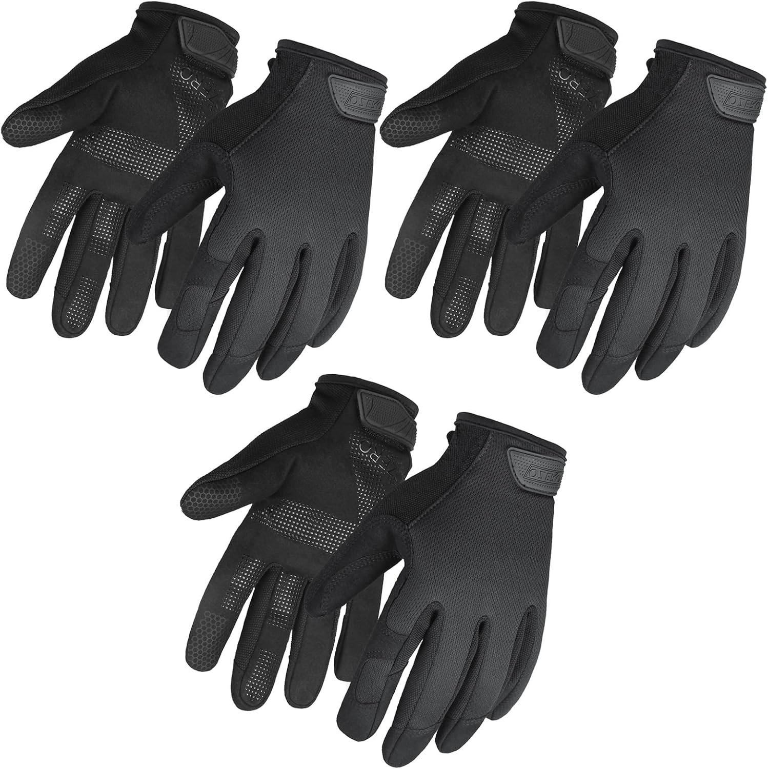 OZERO Men's Utility Work Gloves: Heavy Duty Touch Screen Grip