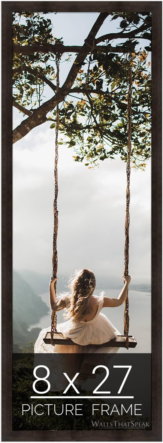 Espresso Brown Picture Frame for Puzzles Posters Photos Artwork