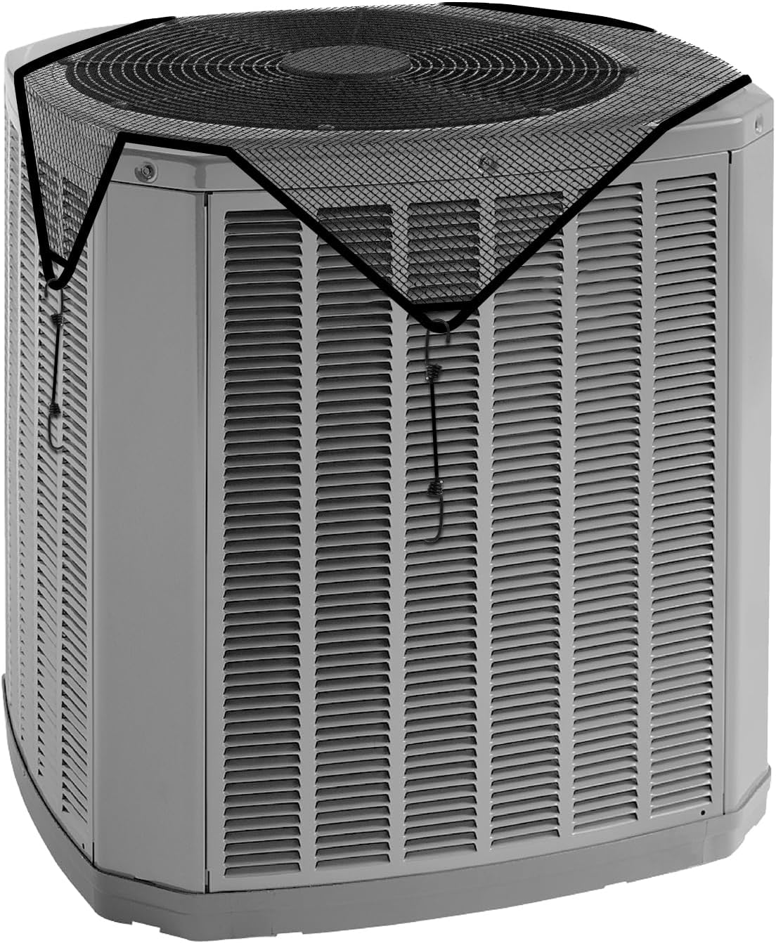 Protective 36x36 AC Top Cover with Leaf Guard & Bungee Cords