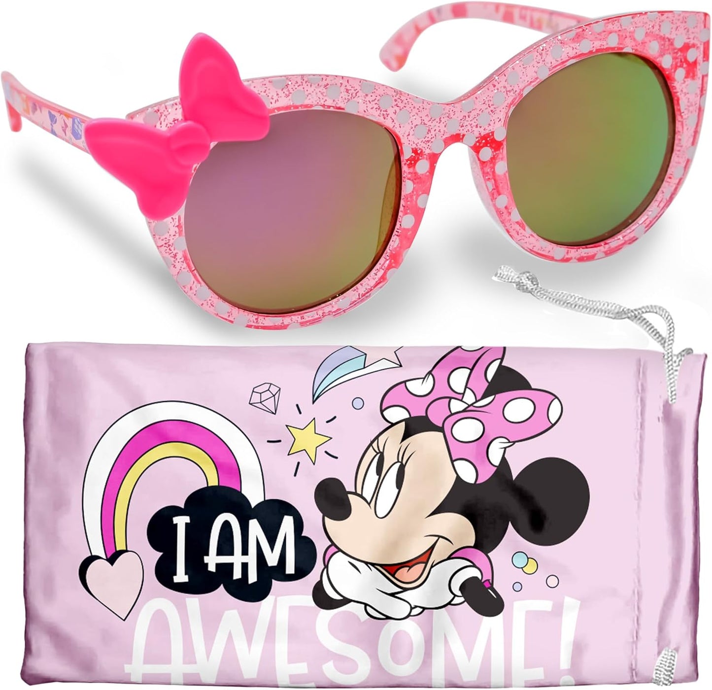 Disney Minnie Mouse Toddler Sunglasses with Soft Case - Sun-Staches!