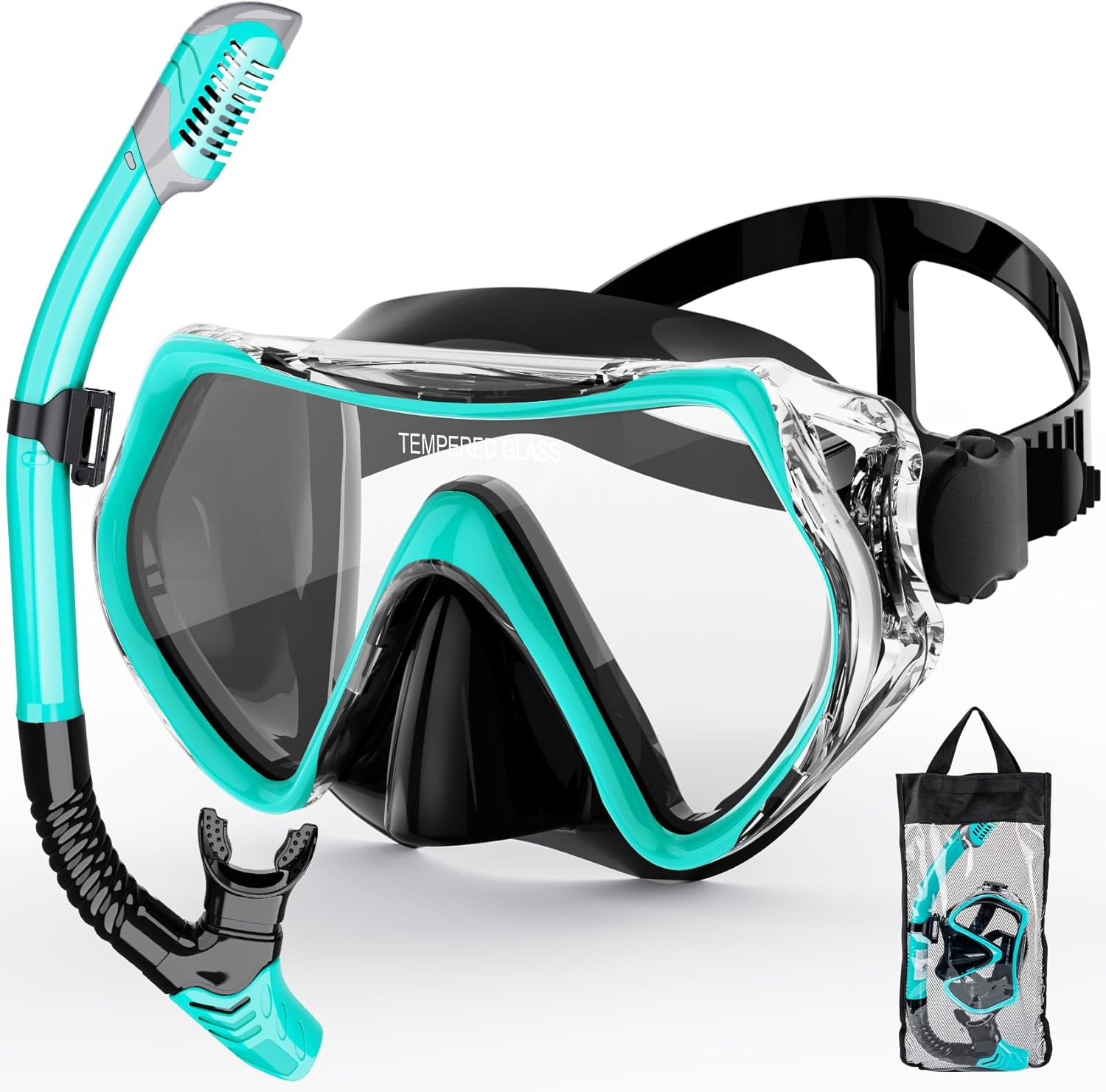 Panoramic View Anti-Fog Snorkel Set - ZIPOUTE PRO