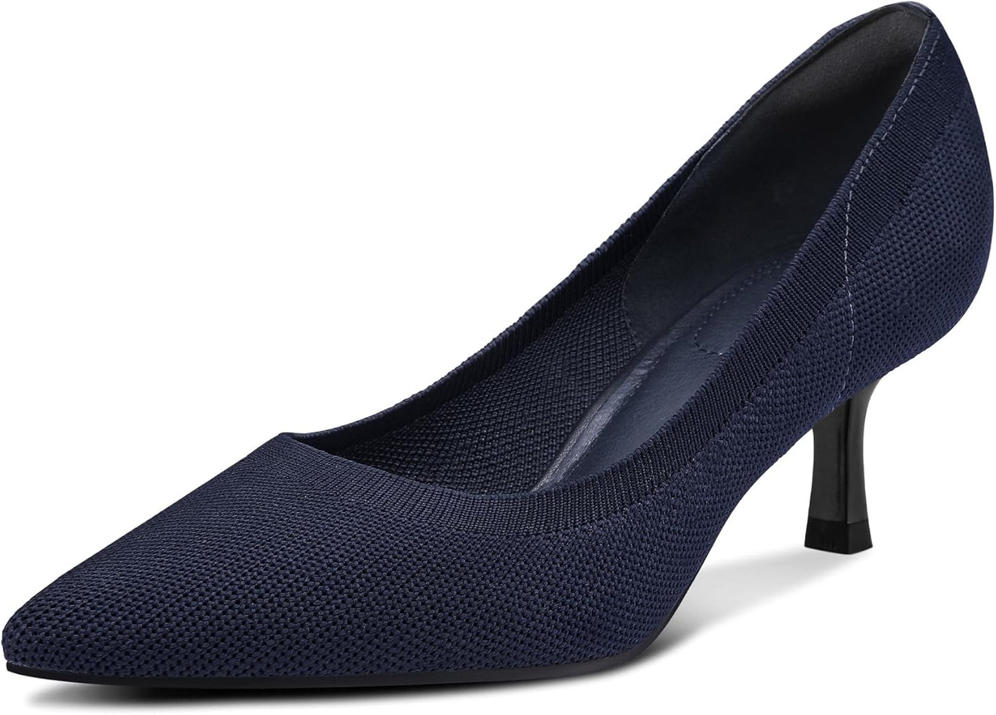 mysoft Kitten Heels for Women 2 Inch Closed Toe Wedding Shoes