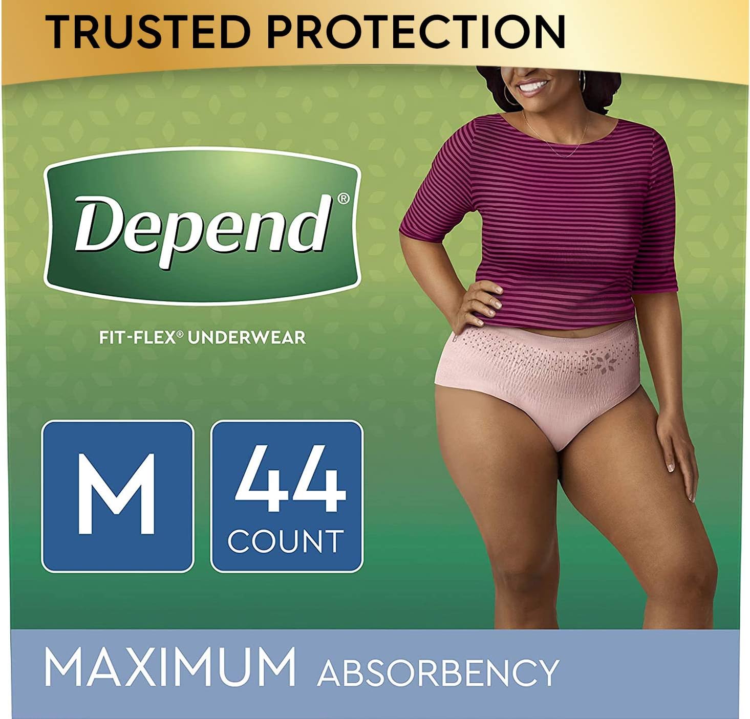 Depend FIT-FLEX Incontinence Underwear for Women, Maximum Absorbency