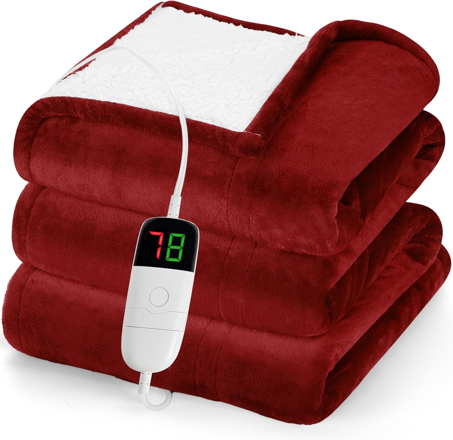 Greenoak Heated Blanket Electric Throw for Cozy Warmth and Safety