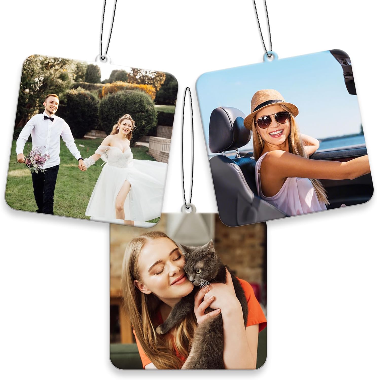 Personalized Photo Air Freshener - Double Sided Print