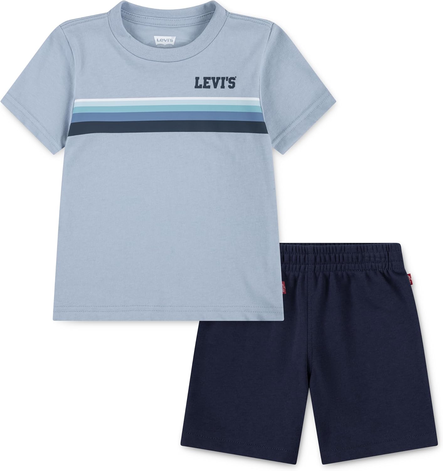 Levi's Boys' Graphic T-shirt and Shorts 2-piece Outfit Set