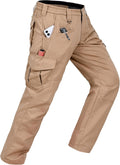 Mens Work Pants Cargo Tactical Construction Ripstop Waterproof Hiking