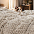 Ultra Soft Flannel Fleece Blanket Queen Size French Oak - 90ftx90ft
