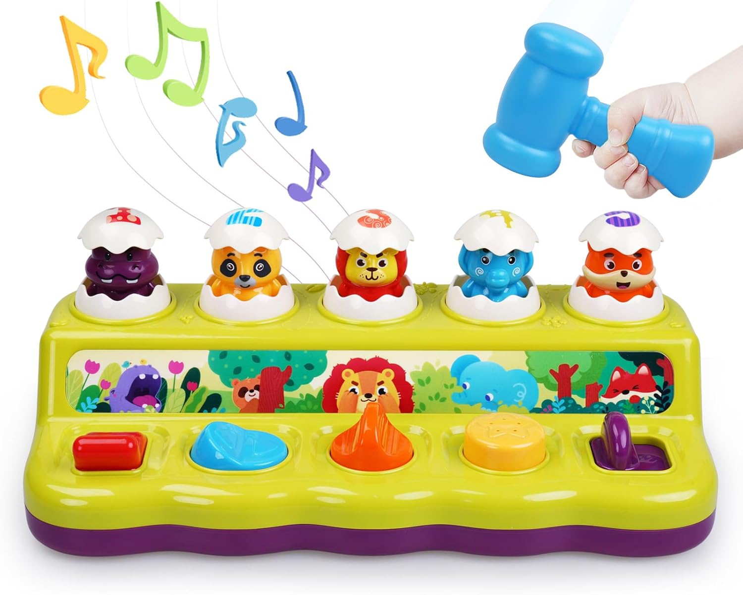 Interactive Toddler Pop Up Toy with Lights & Music