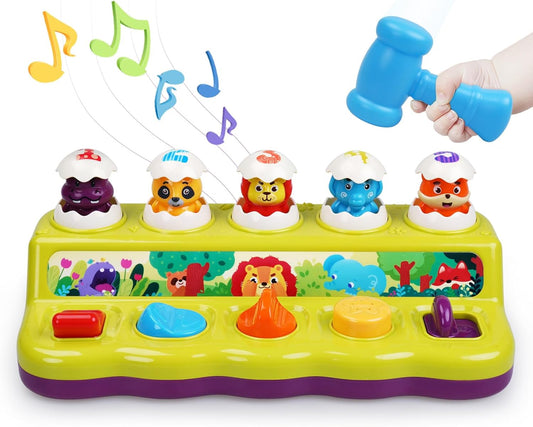 Interactive Toddler Pop Up Toy with Lights & Music