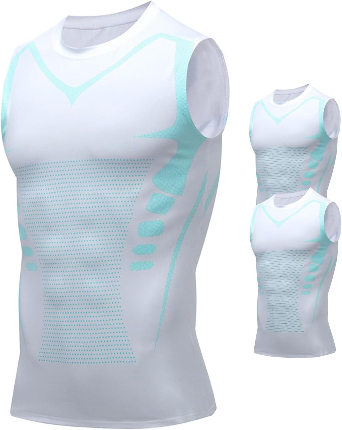 Compression Shirt Men Slimming Body Shaper Vest for Workouts