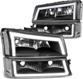 LED DRL Headlights Pair for 03-07 Silverado & Avalanche - Modern Look