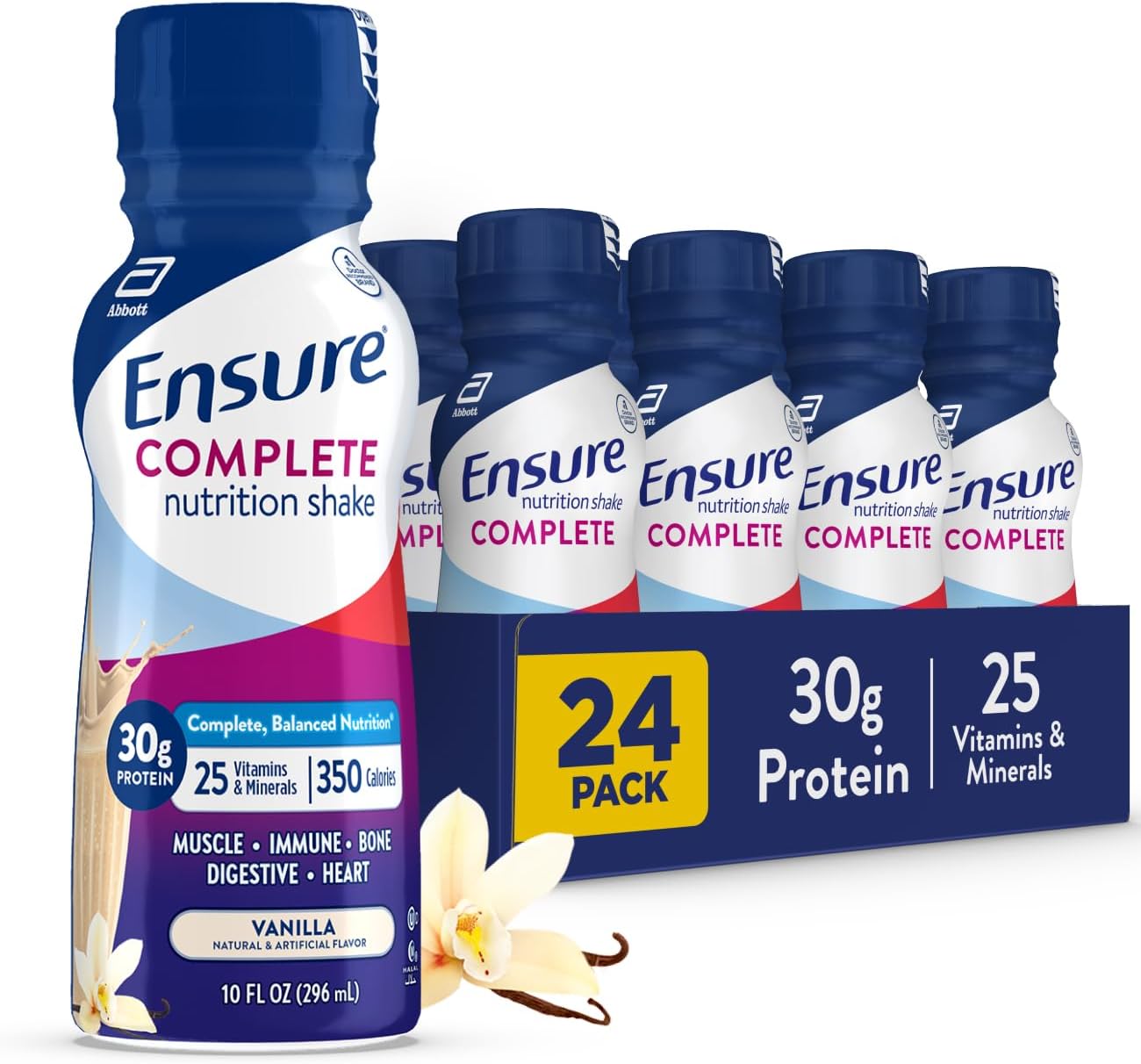 Ensure COMPLETE Vanilla Nutrition Shake for Balanced Meal Replacement