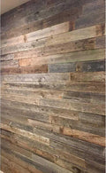 Real Reclaimed Wood Accent Paneling - Rustic Barn Wood Planks (8 sq