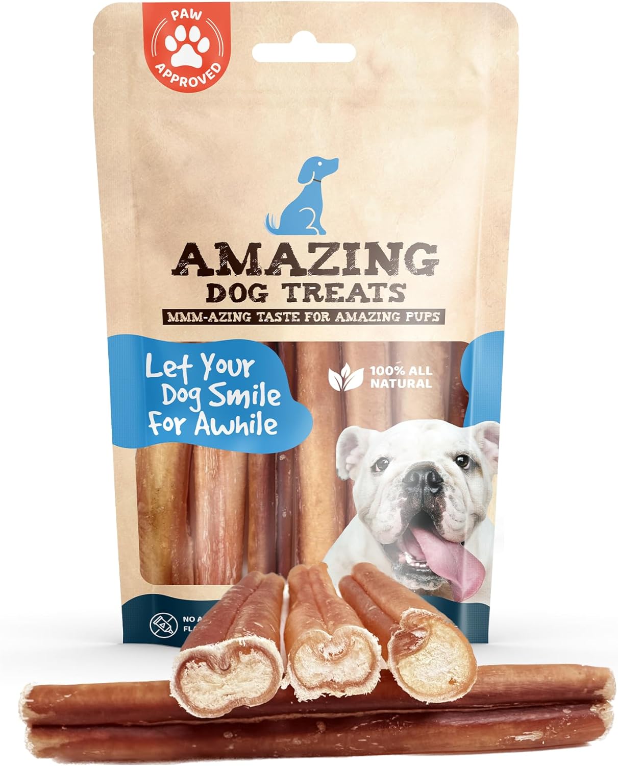 Bully Sticks 6 Inch - Extra Thick Dog Treats for Chewers