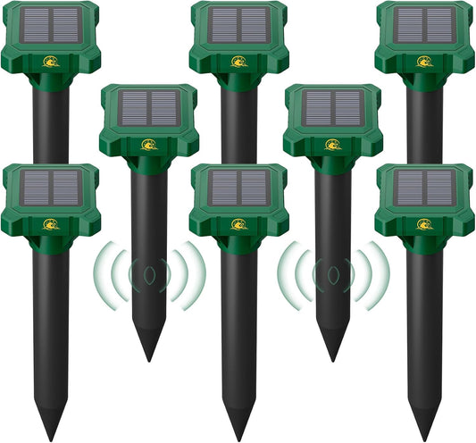 Solar Powered Mole Repellent Spikes for Effective Pest Control